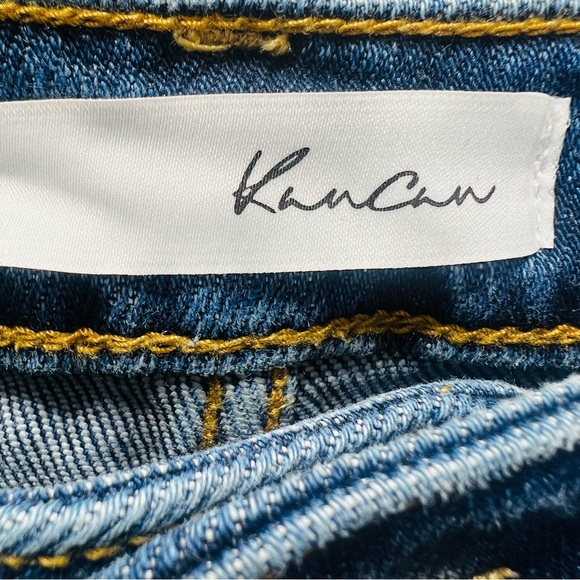 KanCan Mom High Rise Ripped Distressed Tapered Leg Denim Jeans Size 27/7 - Picture 5 of 8